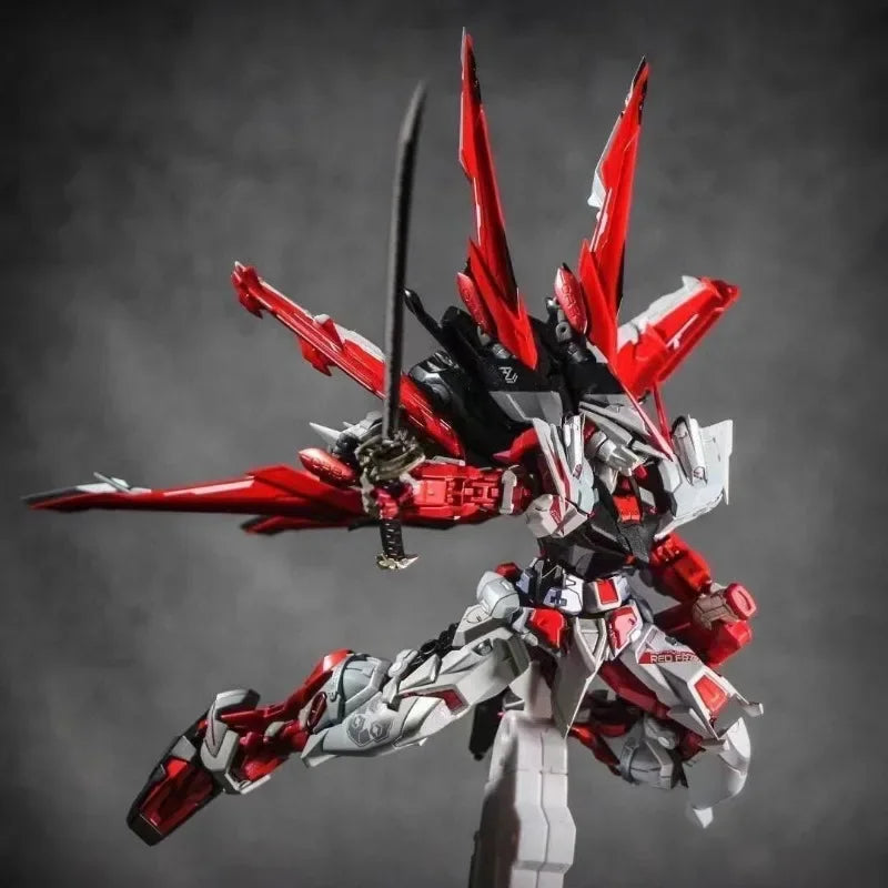 Bandai Gundam Creative Cartoon Anime Assembled Figure Free Raid Red Heretic Gold Heretic Children's Educational Game Model Toy