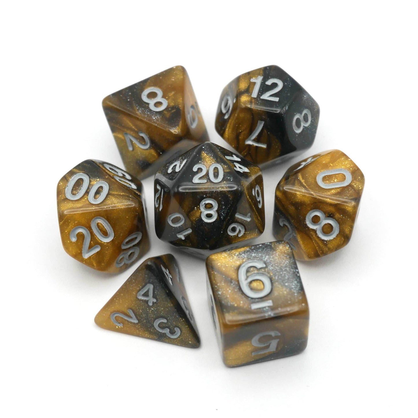 Saharan Dream - 7 Piece DnD Dice Set | Acrylic RPG Gaming Dice - 