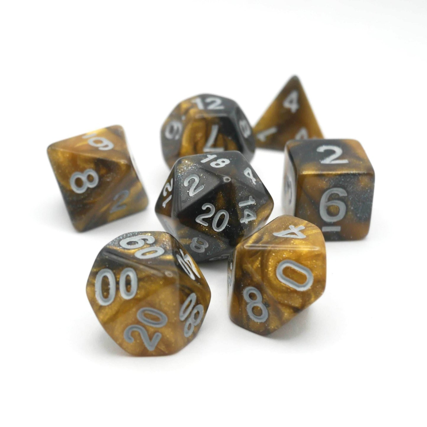 Saharan Dream - 7 Piece DnD Dice Set | Acrylic RPG Gaming Dice - 