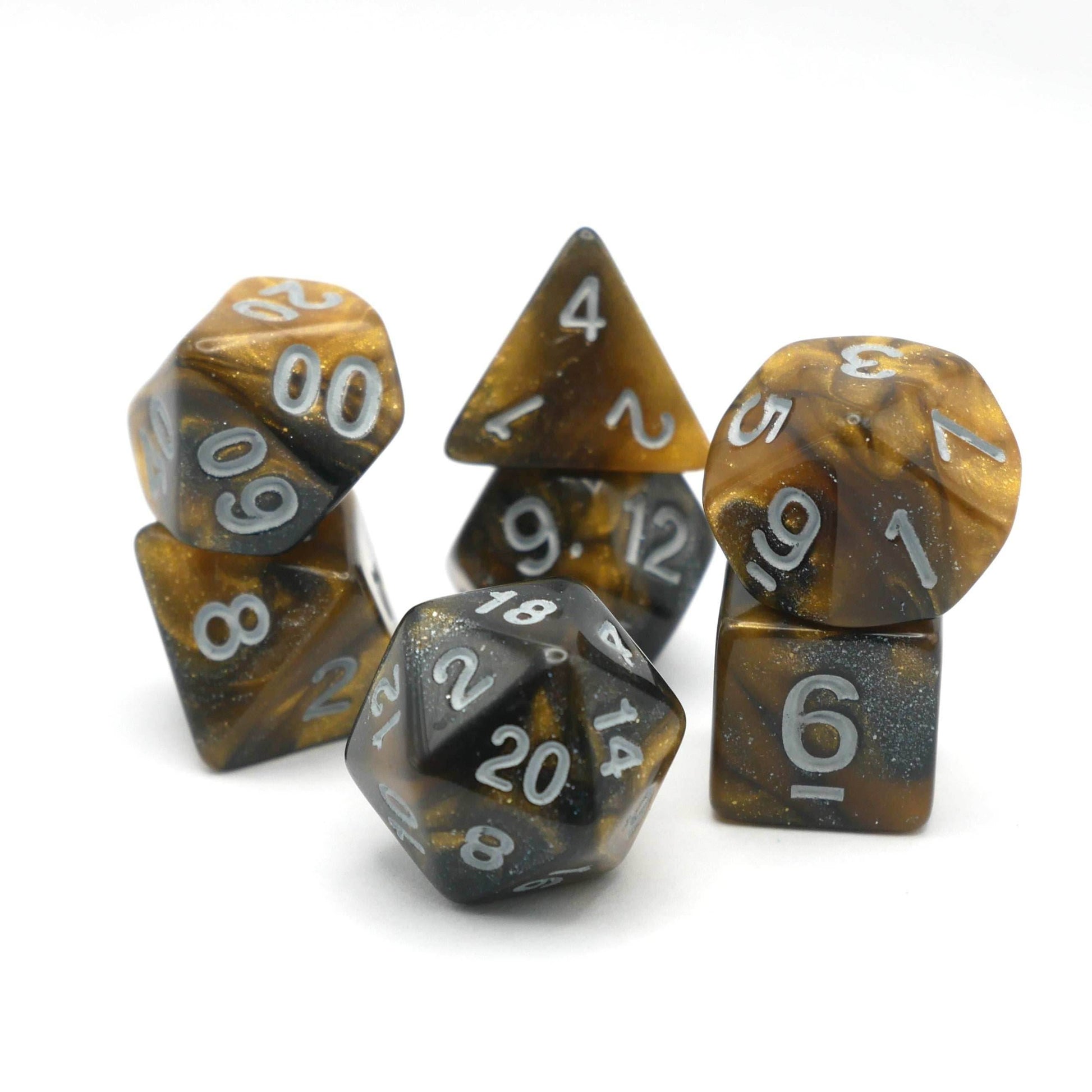 Saharan Dream - 7 Piece DnD Dice Set | Acrylic RPG Gaming Dice - 