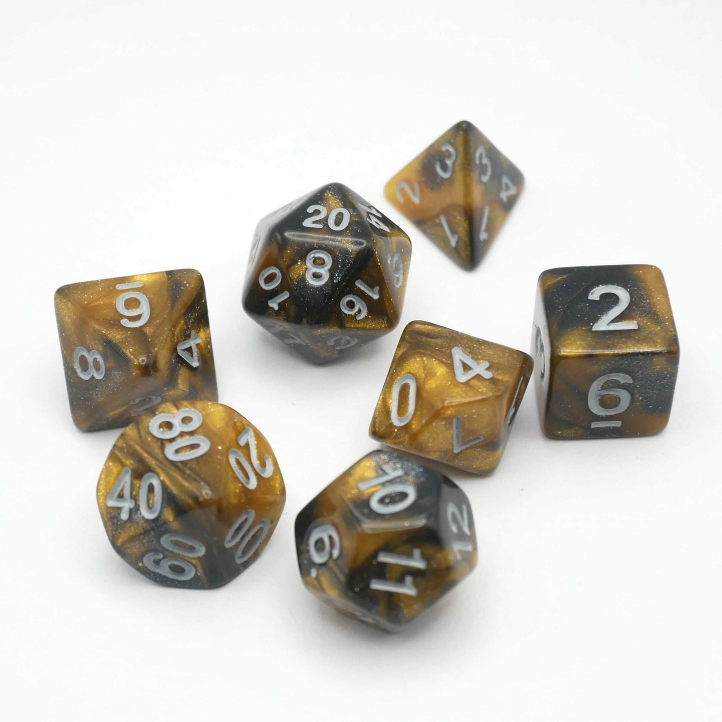 Saharan Dream - 7 Piece DnD Dice Set | Acrylic RPG Gaming Dice - 