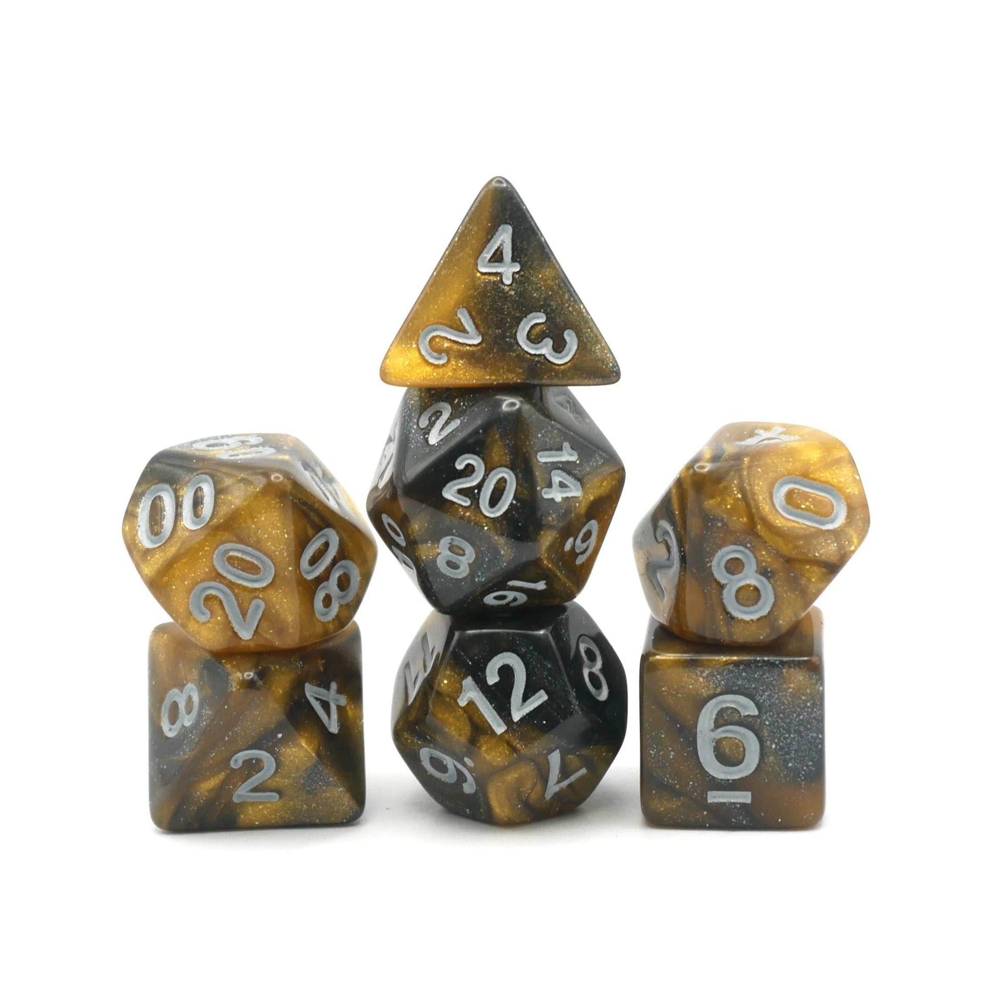 Saharan Dream - 7 Piece DnD Dice Set | Acrylic RPG Gaming Dice - 