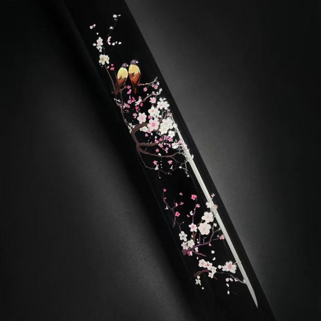 Sakura Serenity Hand forged Cherry Blossom Katana-1