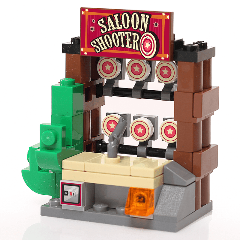 Custom Western Saloon Shooter Arcade Game made using LEGO parts - 