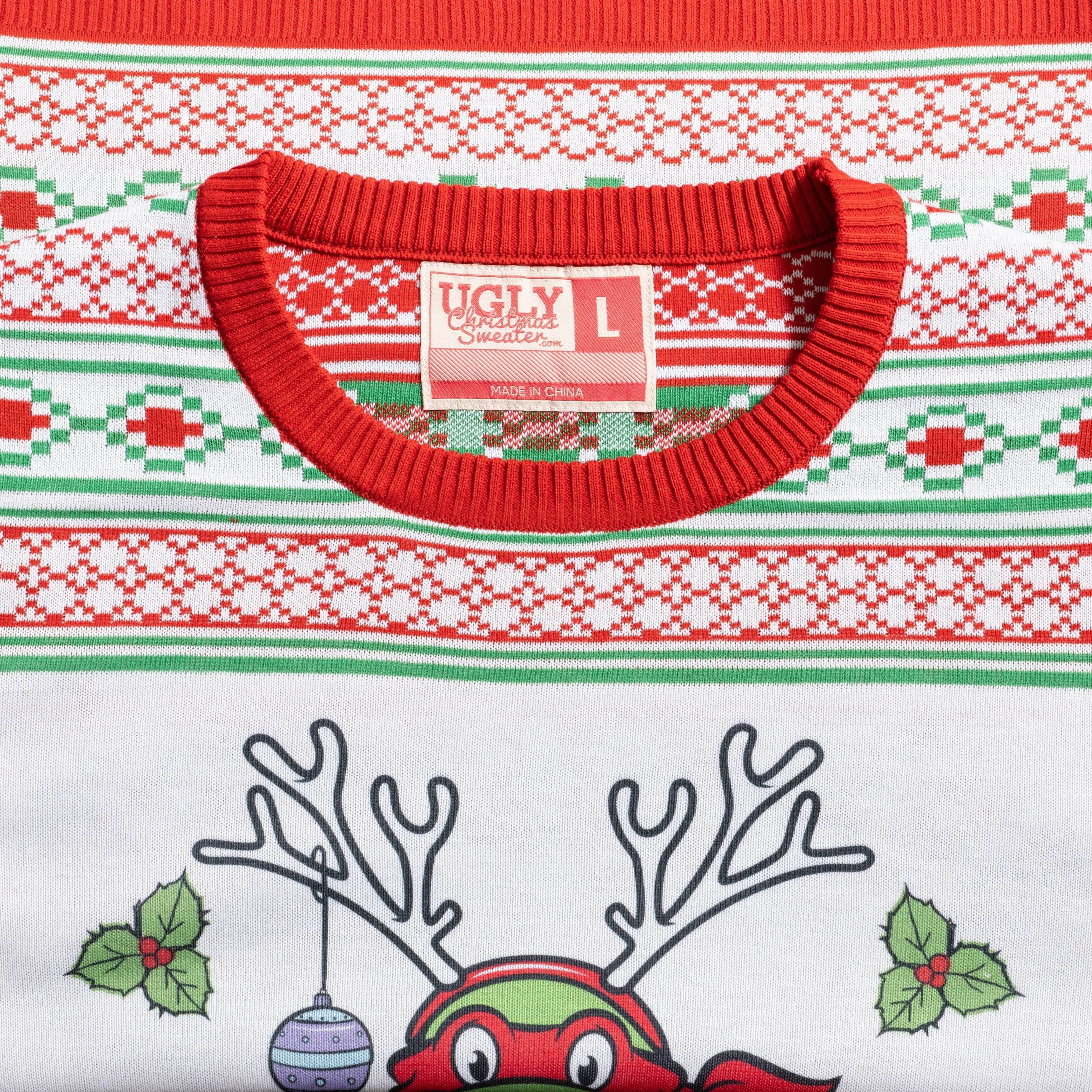 Raphael Reindeer TMNT Christmas Sweater - XS
