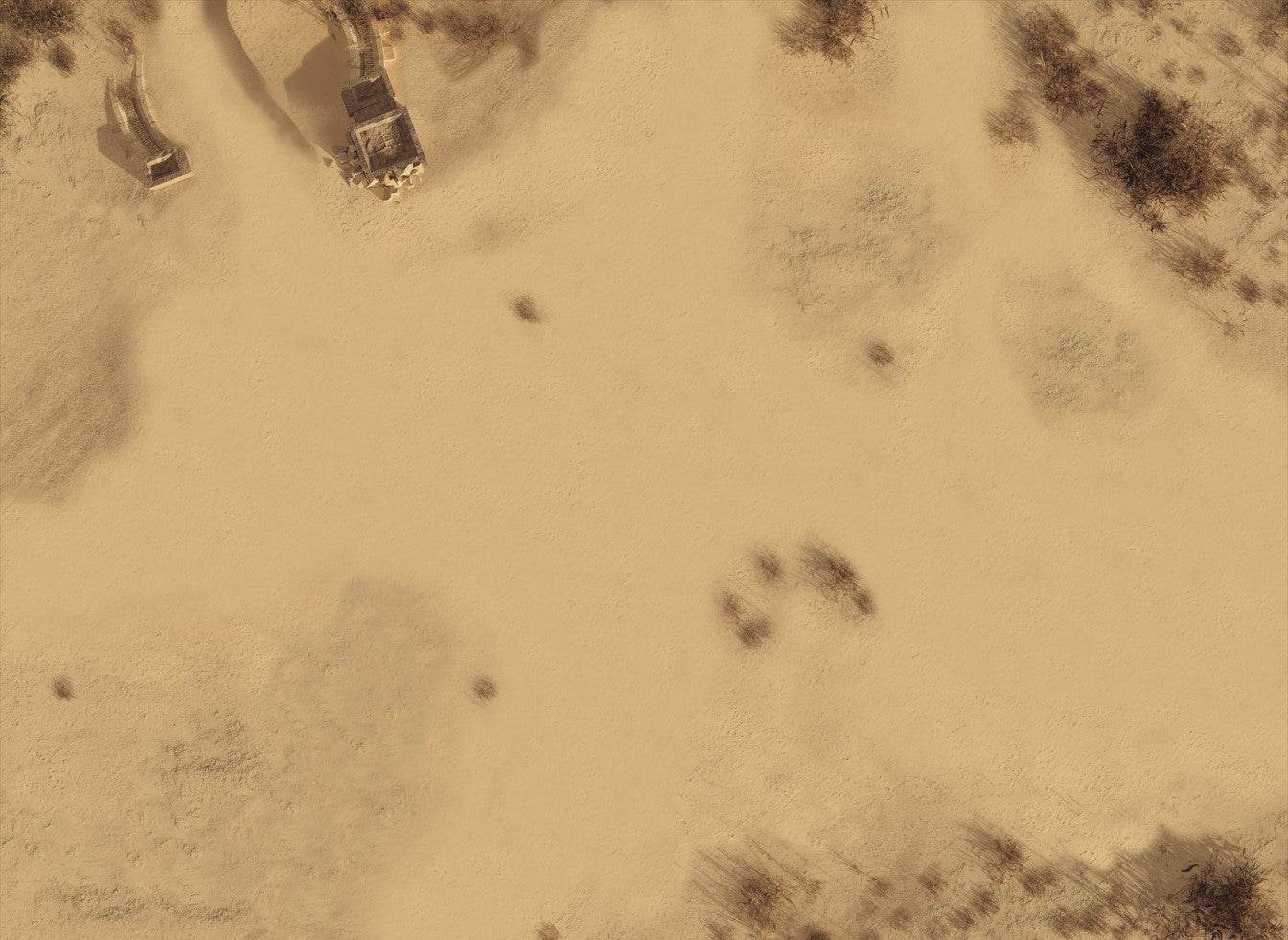 Sandy Dunes - Neoprene Battle Mat - Warhammer, AoS, 40K, Kill Team, MCP, Shatterpoint, Legion, More - 44x60