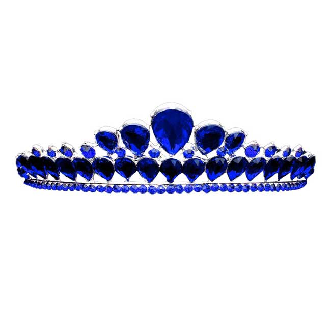 Teardrop Stone Cluster Princess Tiara
