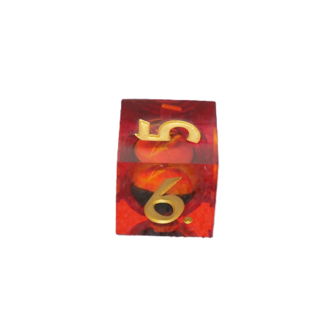 1d6 Moving Eye Sharp Edge DnD Dice | Acrylic RPG Gaming Dice