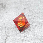 Sauron's Eye | 7 Piece Moving Eye DnD Dice Set | Acrylic RPG Gaming Dice - 
