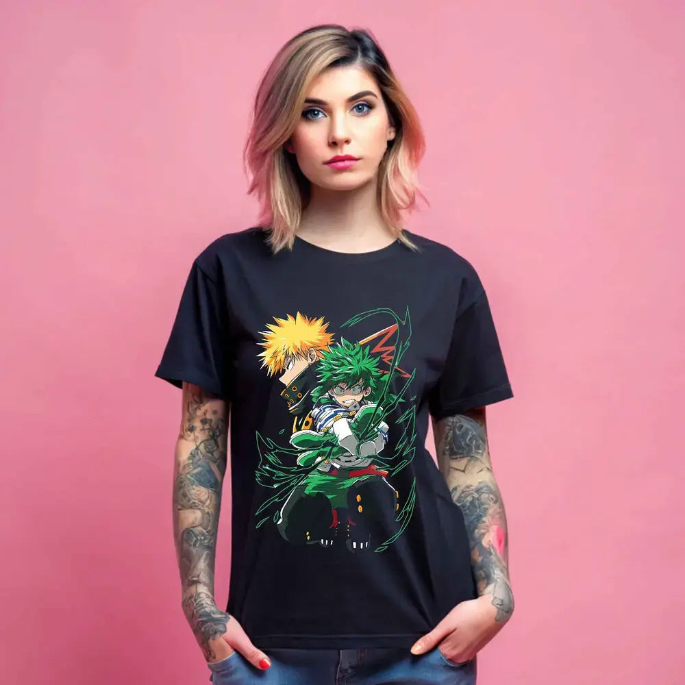 Deku T-Shirt: Bakugo & All Might My Hero Academia Top