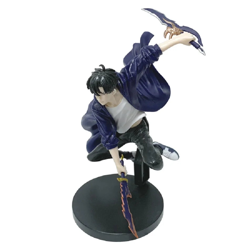 Sung Jinwoo Anime Figure, Solo Leveling Shadow Monarch King Action Figurines 18 CM