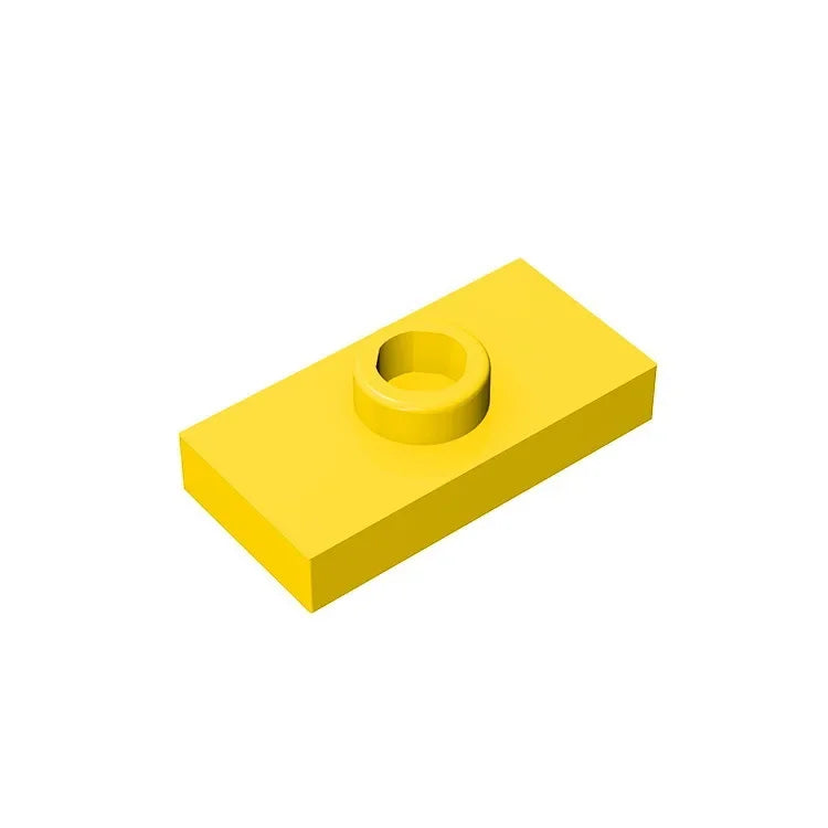 Gobricks PLATE 1X2 W. 1 KNOB | Modified Building Block Compatible with Lego 15573