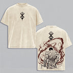 Guts Berserk T-Shirt Vintage Washed Oversized Tee