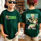 One Piece Zoro Luffy Men's T-Shirt Harajuku Family Matching Tee