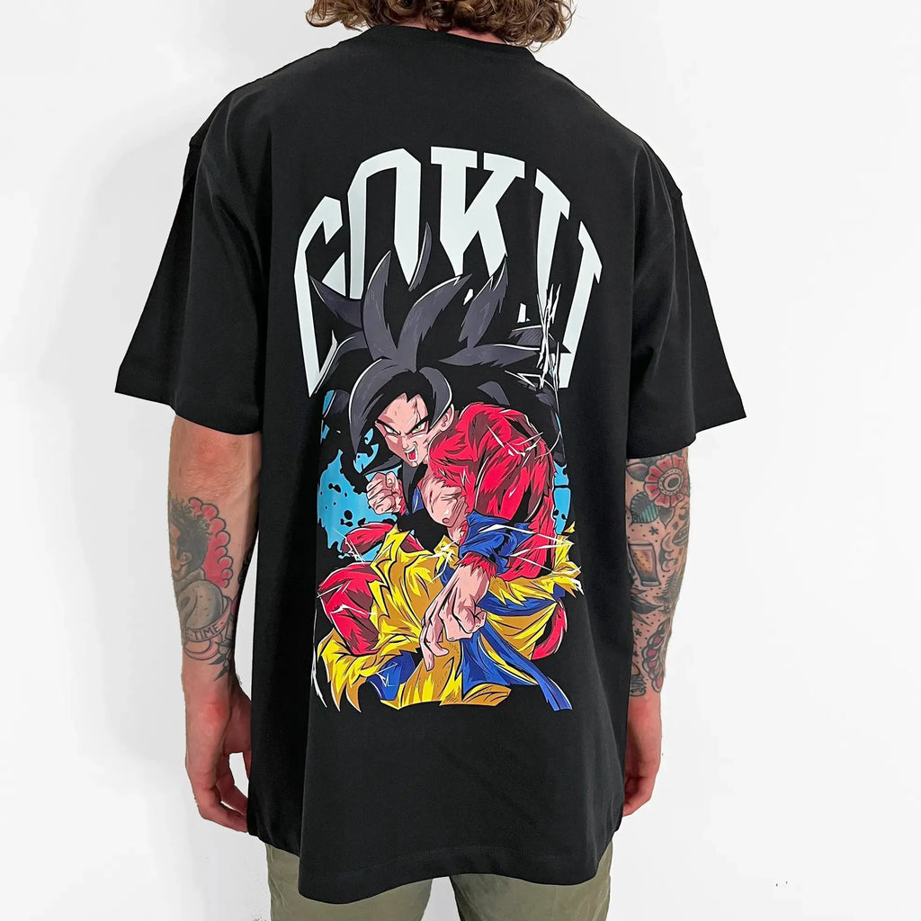 Dragon Ball Son Goku Oversized Retro Graphic T-Shirt 2026