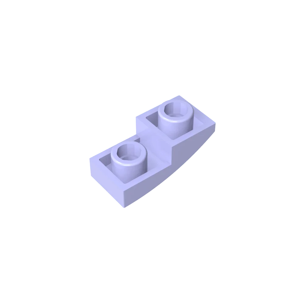 Gobricks GDS-795 Slope, Curved 2 x 1 Inverted | Compatible Building Block for DIY Projects