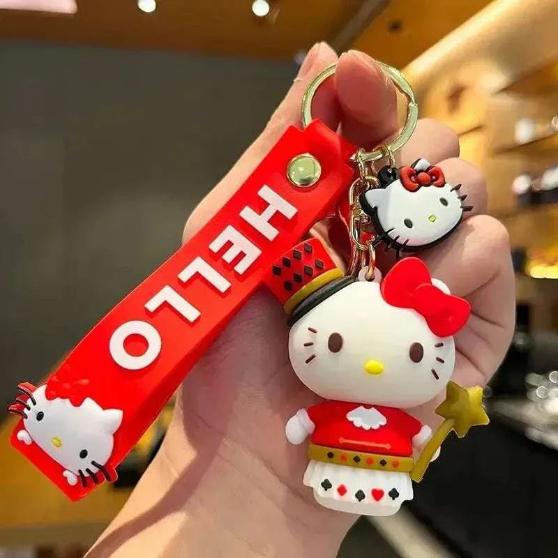 Sanrio Hello Kitty Key Chains, Kawaii Anime Cartoon Cinnamoroll Car Keychains Backpack Ornaments