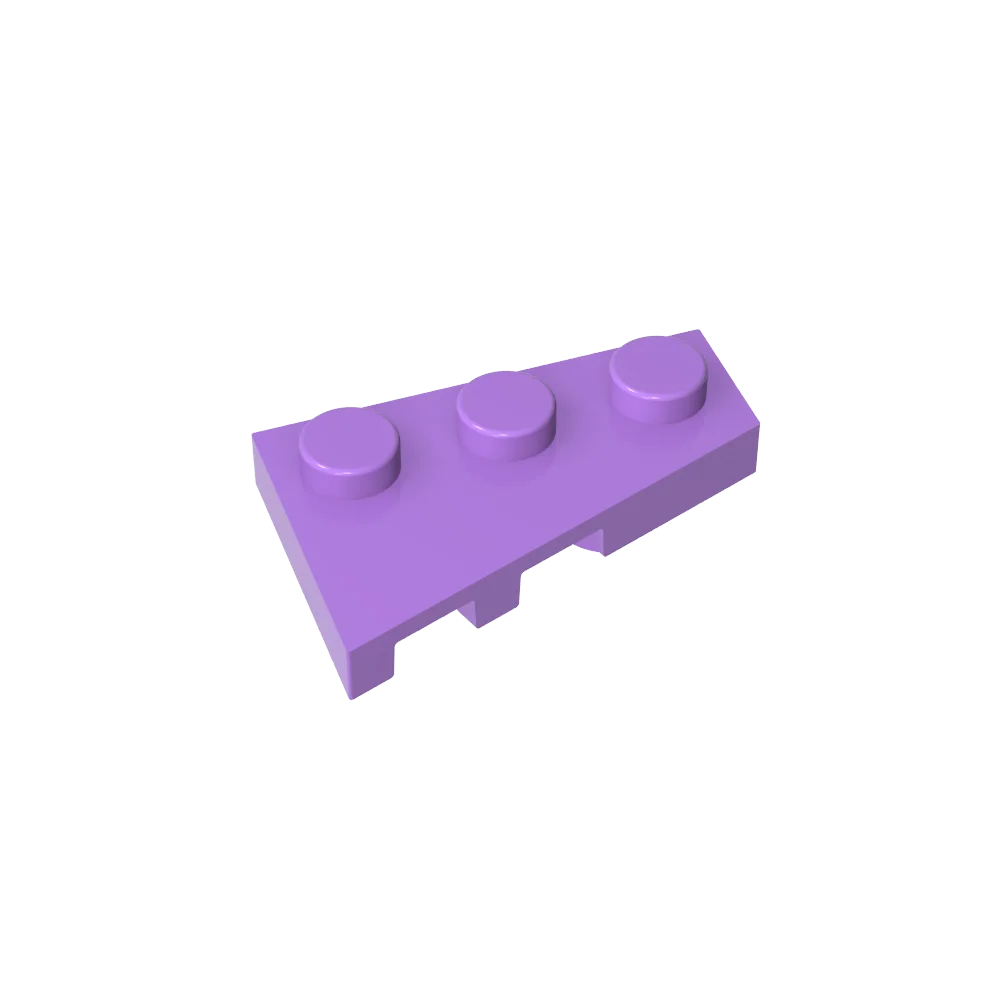 Gobricks GDS-547 Wedge Plate 3 x 2 Right | Compatible Building Block for DIY Creations