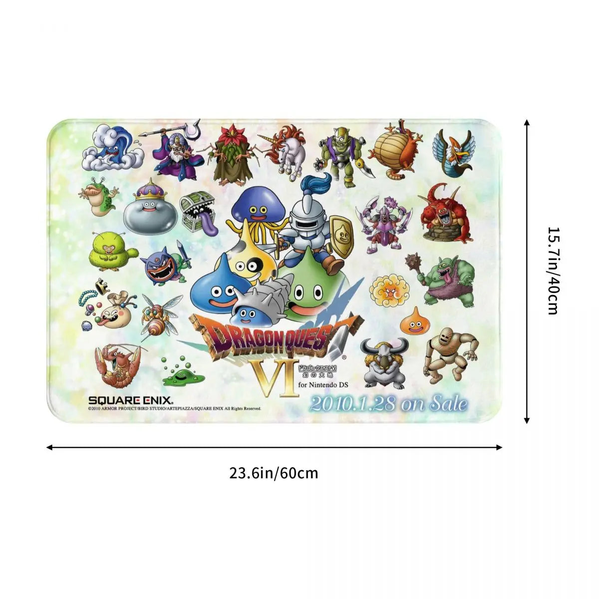 Dragon Quest Non-slip Doormat Slimes Bath Kitchen Mat Outdoor Carpet Indoor Pattern Decor