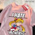 🌙 Sailor Moon Tongue-Out Graphic T-Shirt – Playful Anime Streetwear