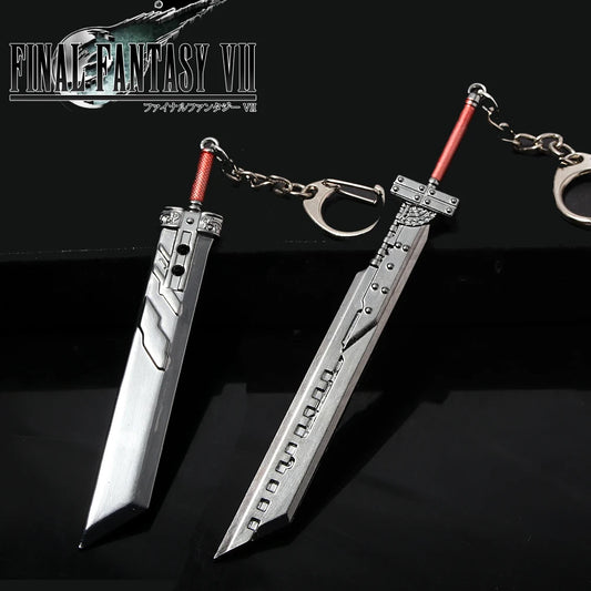Final Fantasy Remake Cloud Strife Buster épée porte-clés Zack Fair arme épée d'armure pause porte-clés pour les Fans bijoux