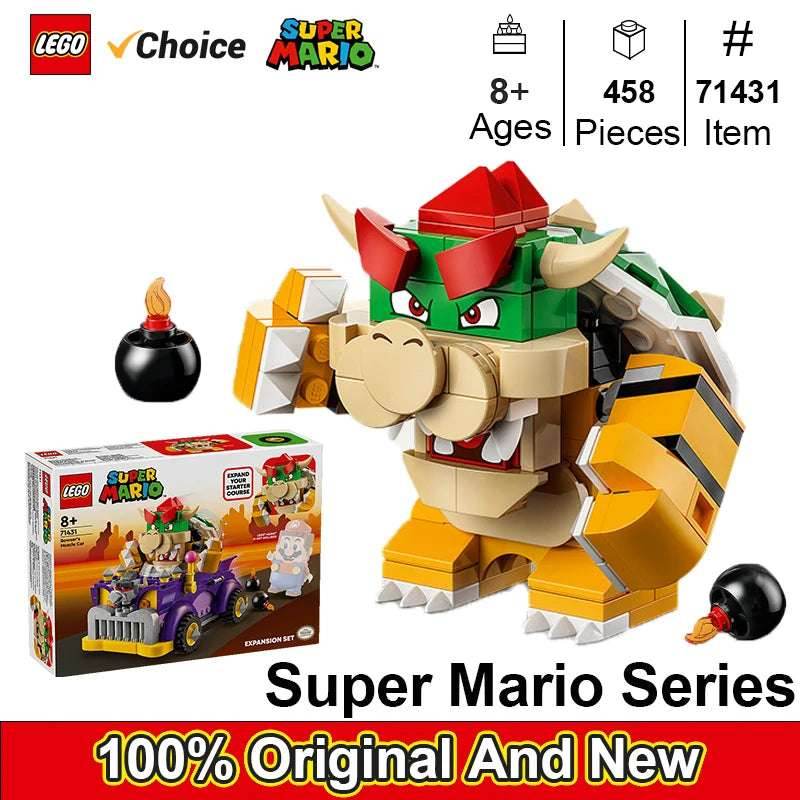 LEGO 71431 Bowser's Muscle Car Expansion Set 458 Pcs Super Mario series DIY Toys For Boys Girl Children Gift ages 8+ - 71431