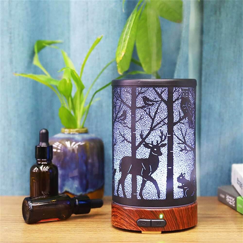 Vintage Metal Ultrasonic 100ml Essential Oil Aroma Diffuser - Butterfly / US