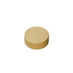 Gobricks GDS-612 Flat Tile 1x1 Round | Compatible Building Block