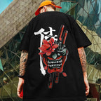 🗡️  3D Samurai Knife Print Oversized T-Shirt
