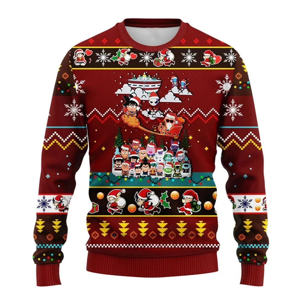 Dragon Ball Wukong Sweatshirt: Parent-Child Anime Pullover