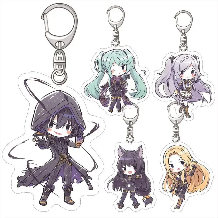 Anime The Eminence In Shadow Keychain Doll Claire Kageno Epsilon Acrylic Keyring Mobile Bag Pendant for Gift Fan Collection