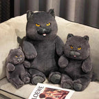 Kawaii British Shorthair Cat Plush Toy – Chubby Stuffed Cat Hug Pillow