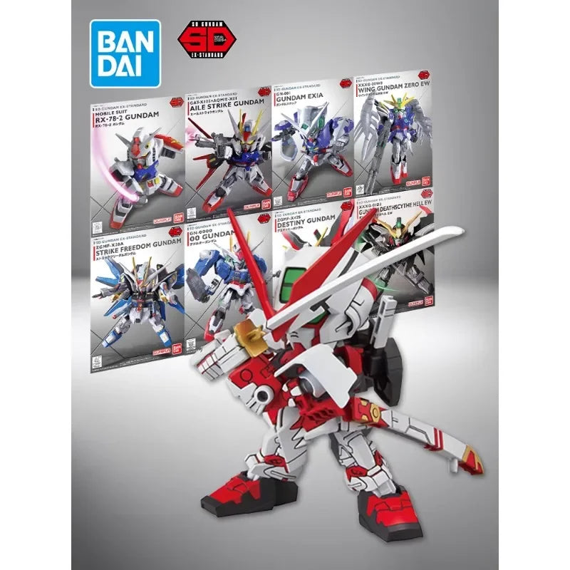 Bandai Model GUNDAM Action Figure SDEX Series Model Kit RX-78-2 Aile Strike Exia 00 Unicorn Astray Red Frame Barbatos Gundam