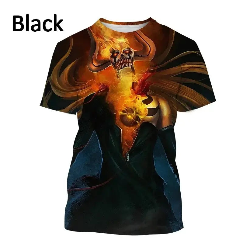 Ichigo Kurosaki T-shirt: 3D Bleach Anime Summer Top