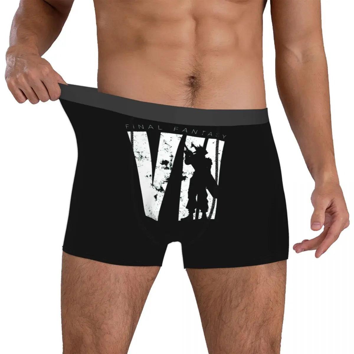 Boxer pour hommes Final Fantasy VII Minimal Final Fantasy Exotic Undies Nouveauté Humour Graphique Quatre Saisons Portable