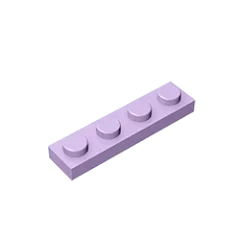 Gobricks GDS-504 Plate 1 x 4 | Compatible Building Block Pieces