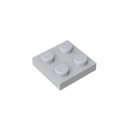 Gobricks Plate 2 x 2 Building Block | Compatible with Lego 3022