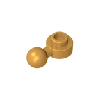Gobricks GDS-1500 Hinged Plate 1x1 with Ball Head | Compatible Building Brick