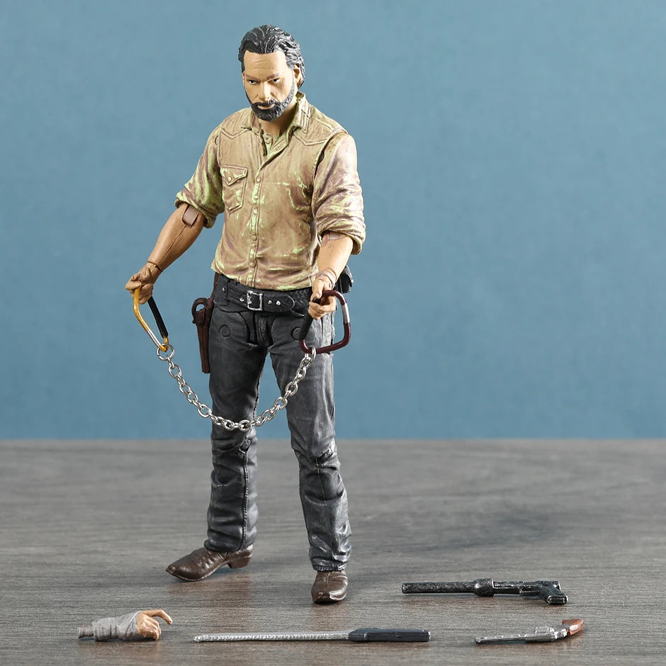 The Walking Dead Abraham Ford Bungee Walker Rick Grimes The Governor Michonne Collection Action Figure Toy Decoration Model