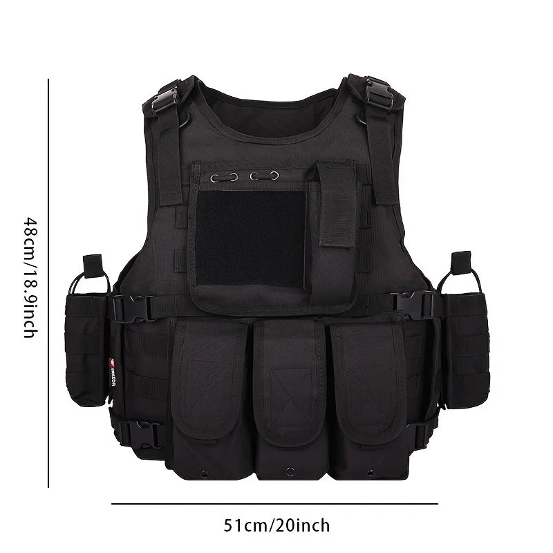 Multi-functional wear-resistant tactical vest outdoor training clothes outdoor equipment protective waistcoat