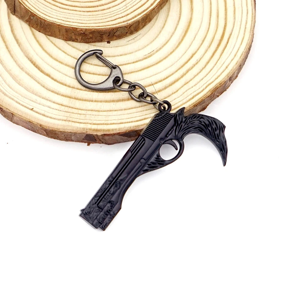 Game Keychain Dante Nero Sword Rebellion Awakening Red Queen Keyring Revolver Ebony & White Ivory Key Ring