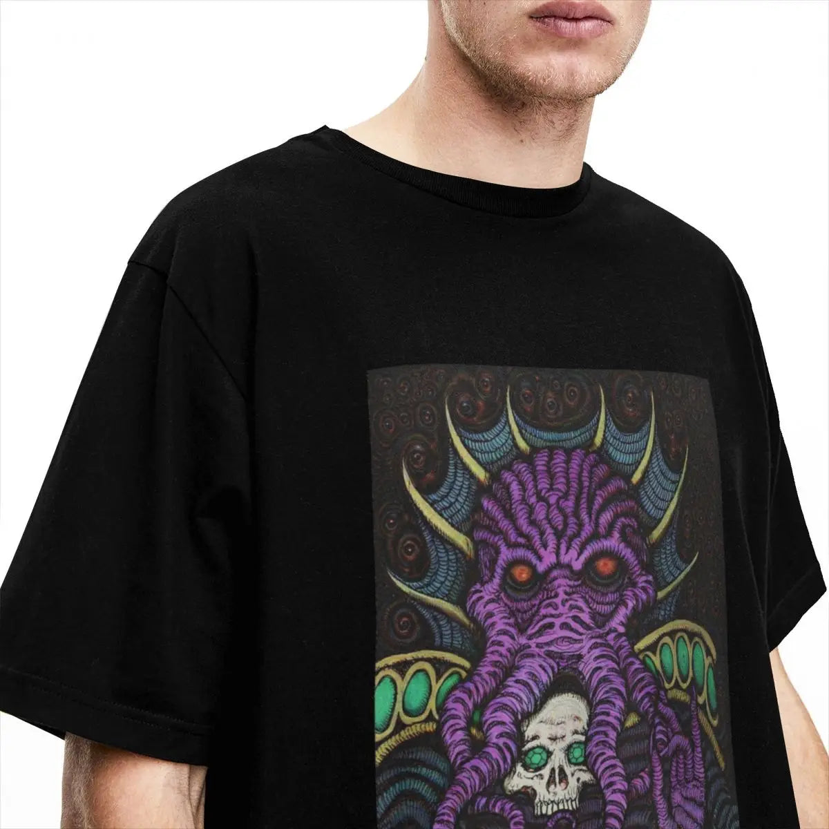 Men DnD Mind Flayer T Shirt Game Cotton Clothing Novelty Short Sleeve O Neck Tee Shirt Original T-Shirt