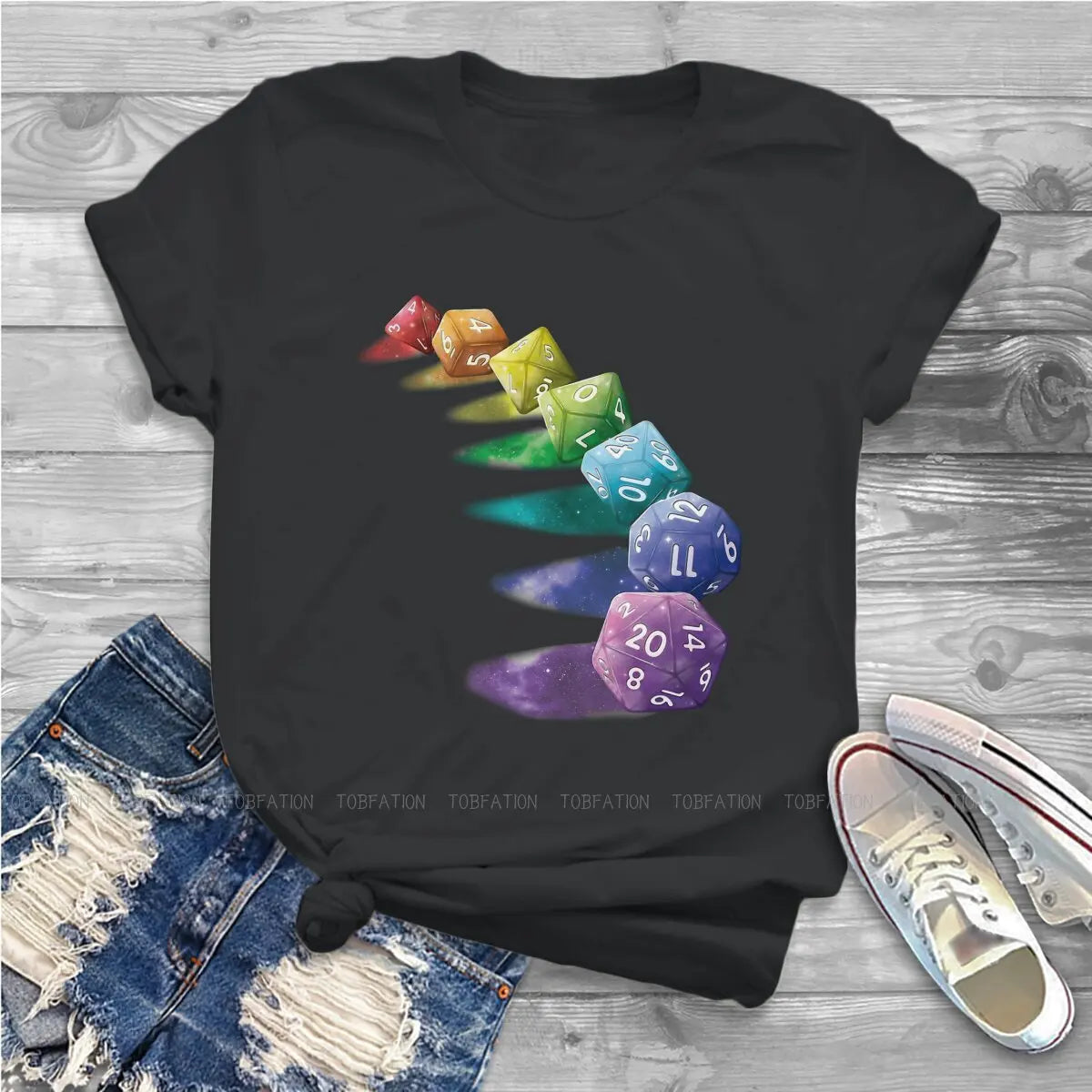 Galactic Says Women Tshirts DnD Aesthetic Vintage Female Clothing  Cotton Graphic Tops