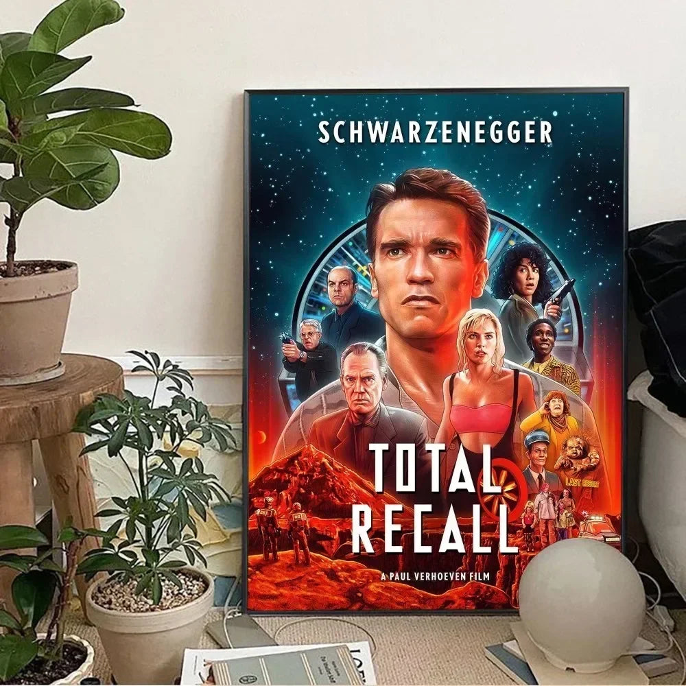 Total Recall (1990) Artwork Movie Poster Painting Wall Art Picture Canvas Prints Home Decoration Poster for Living Room No Frame