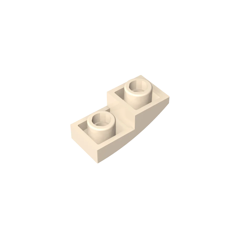 Gobricks GDS-795 Slope, Curved 2 x 1 Inverted | Compatible Building Block for DIY Projects