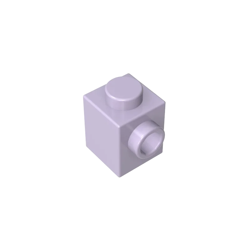 Gobricks GDS-635 BRICK 1X1 W. 1 KNOB | Single Side Bump Building Block Compatible with Lego 87087
