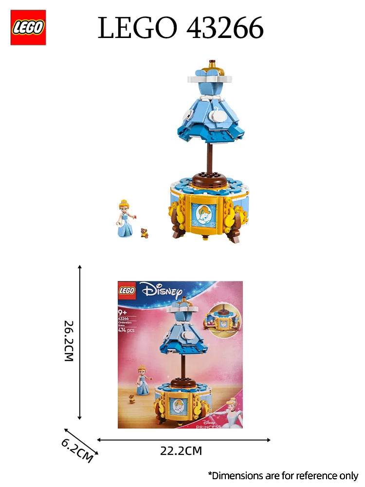 Lego 43266 Cinderella's Elegant Long Dress Disney Series 2025 New Building Toy Building Blocks - Lego 31120