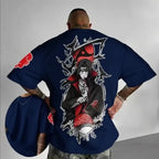 Uchiha Itachi Oversized T-shirt: MINISO Cotton Sporty Top