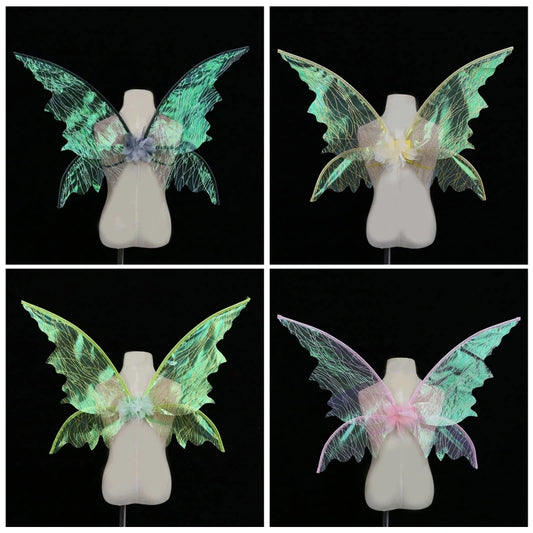 Fairy Wing Cape Adult Halloween Party Cosplay Fairy Angel for Butterfly Wing Performance Costume Festival Stage