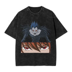 L Lawliet T-Shirt Death Note Vintage Washed Tee